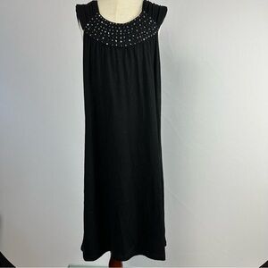 SALLY MILLER COUTURE NWT sequined black girls tank dress - size M (10)